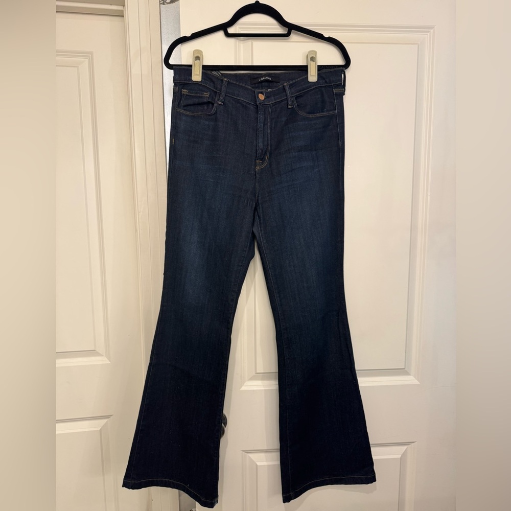 J Brand Dark Indigo Flare Jeans